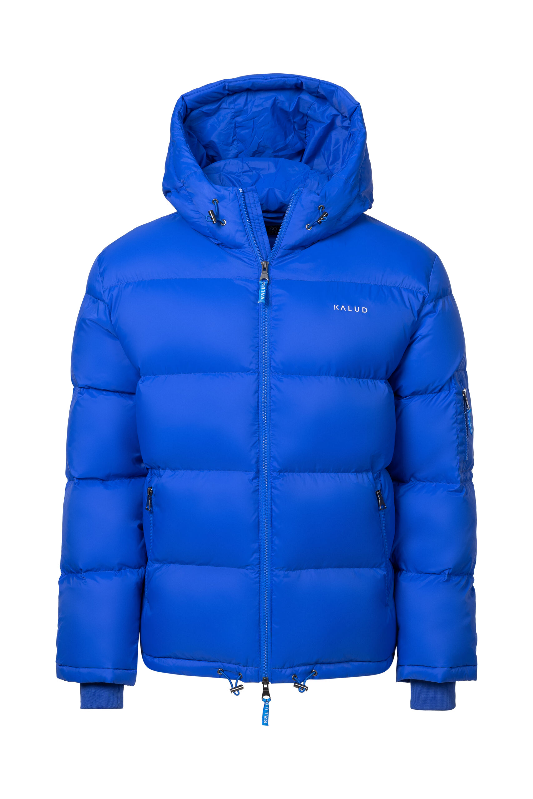 Produktfotografie einer blauen Kalud-Jacke
